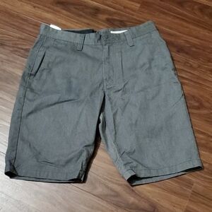 Volcom Men's Charcoal Flat Front Shorts